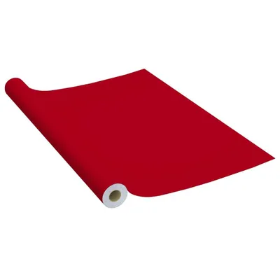 Image de Film autoadhésif pour meubles Rouge 500x90 cm PVC