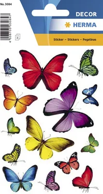 Obrázek produktu pro HERMA 3084 Sticker DECOR "Schmetterlingsvielfalt"(S)