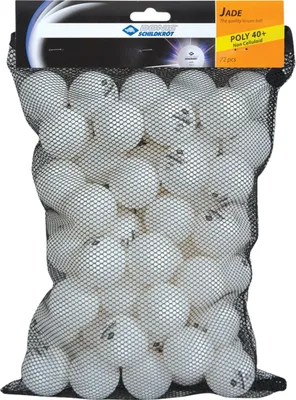 Produktbild von TT-Ball JADE POLY 40+, white, 72 pieces Meshbag