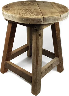 Produktbild von Holz Hocker NATUR - Blumenhocker aus altem Holz