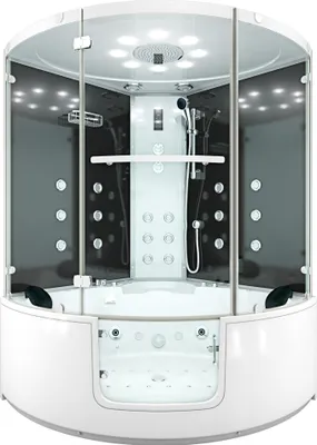 Produktbild von Dampfdusche Whirlpool Dusche Duschkabine K60-SW-EH-EC-SC 140x140cm