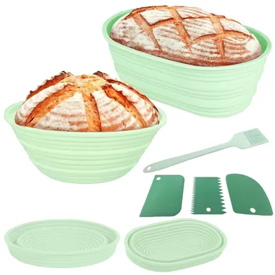 Immagine prodotto di Solidchoice - Set di 2 contenitori pieghevoli per lievitazione del pane a lievito madre