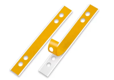 Image de Veloflex® 2003 500 Renforts de perforation VELOFIX® - 15 x 105 mm, autocollants, blanc, 50 pièces