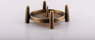 Produktbild von Altarleuchter Messing Antik für Kerzen Ø 10 cm