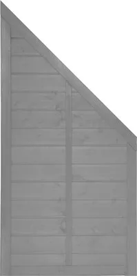 Produktbild von Zaun Abschlusselement Konsta Venga 90 x 180/90 cm rechts, hellgrau