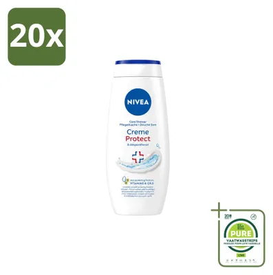 Produktbild von 20 x Nivea Protect Douchecrème - 250 ml - Großpackung - 20 Stücke