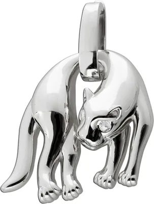 Produktbild von Panther Anhänger Silber 925 weiße Zirkonia