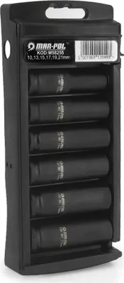 Obrázek produktu pro Rázové nástrčkové klíče 1/2" 10-21mm 6ks 14352
