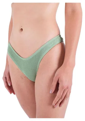 Productafbeelding van Hurley bikini broekjes voor dames, geribbeld, met een opvallende achterkant