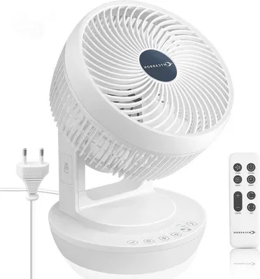 Zdjęcie produktu dla Cicha cyrkulator powietrza 3D do pomieszczeń o powierzchni 30 m² z trybem Eco i pilotem zdalnego sterowania