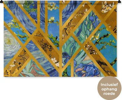 Produktbild von MuchoWow® Wandteppich Wandbehang Kunst - Van Gogh - Alte Meister 120x80 cm Tapisserie Dekoration Wandtuch - Wanddekorationen - Wandtücher