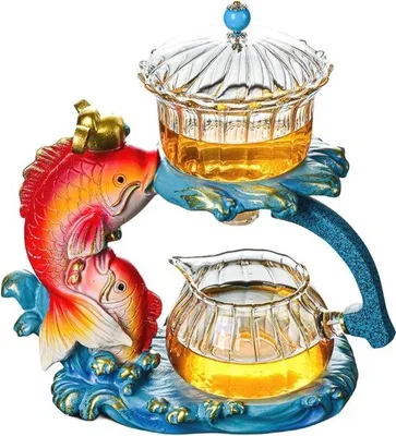 Image de Verseur à thé automatique en verre silicone résistant