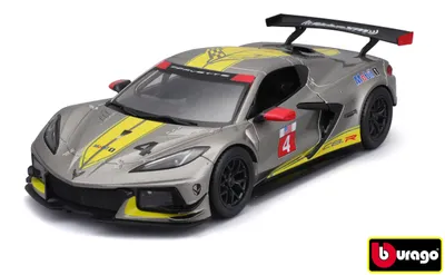 Imagen del producto de Bburago 1:24 Racing - 2020 Chevrolet Corvette - C8r nº 3 Amarillo