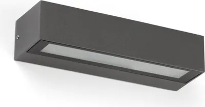 Produktbild von Faro 71910, Wandbeleuchtung für den Außenbereich, Dunkles Grau, Aluminium, IP65, I, 8 W