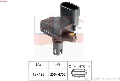 Produktbild von EPS Luftdrucksensor Höhenanpassung 1.993.086 für FORD Fiesta Mk4 Schrägheck (JAS, JBS)