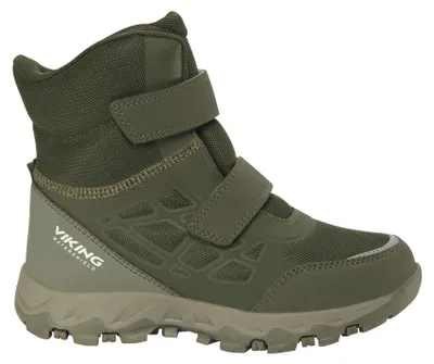 Productafbeelding van Viking Track Warm WP 2V kinderwaterdichte winterlaarzen met warme voering, kleur: olijfgroen, modelnummer: 3-95615-37