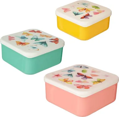Produktbild von Set mit 3 Lunchboxen M/L/XL - Butterfly House