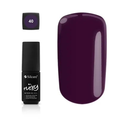 Produktbild von Silcare Flexy Hybrid-Nagellack Intensives Pink, Langanhaltend, 4,5g