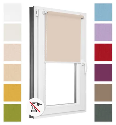 Obrázok produktu pre Estika Roleta bez vŕtania - 50 x 150 cm - Svetloružová - Jednoduchá montáž pomocou úchytov