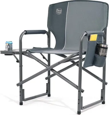 Produktbild von Famanu Campingstuhl klappbar, 180 kg, Aluminium, tragbar, ultraleicht, mit Seitentisch