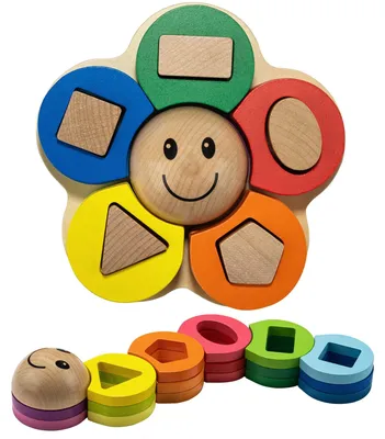 Immagine prodotto di Omgoods - Giocattoli Montessori per attività per bambini da 1 a 3 anni - Sviluppo delle capacità motorie