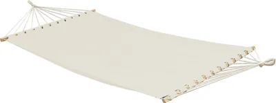 Produktbild von XXL Stabhängematte 2 Personen Hängematte | Liegefläche ca 185x115 cm | Belastbarkeit bis 150 KG | 100% Baumwolle | AMANKA Hängematten | Beige