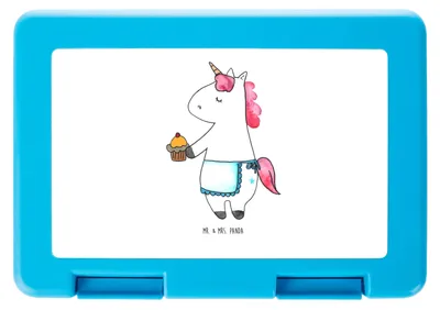 Produktbild von Mr. & Mrs. Panda Bento Box Einhorn Muffin - Weiß - Geschenk, Lunchbox, Kinderbrotdose, Vorratsdose, Unicorn, Geburtstag, Brotzeitbox, Grüße, Liebesgrüße, Backen, Bentobox