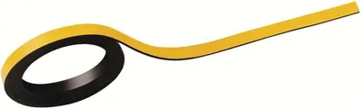Produktbild von MAUL Magnetstreifen 1 m Metall Band 2 Stück magnetisch kunststoffbeschichtet beschriftbar 1 m x 0.5 cm x 1 mm gelb
