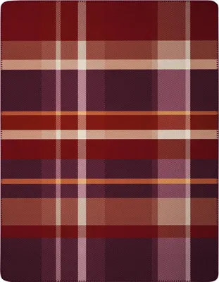 Produktbild von Biederlack Wohndecke mit Zierstich Ruby Check Größe 150 x 200 AL