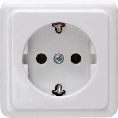 Produktbild von ROTH LANGE 101802158 Steckdose 1-fach Aufputz Standard arktisweiß
