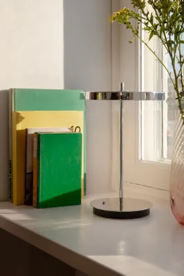 Produktbild von LED Akku Tischleuchte "Asteria Move" 830 (Warmweiß) Chrom