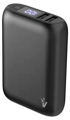 Produktbild von VulTech Power Bank VPB-WP10BK, 10000 mAh, LCD-Display, 3 USB-A-Anschlüsse, USB-C, Schnellladefunktion 22,5 W