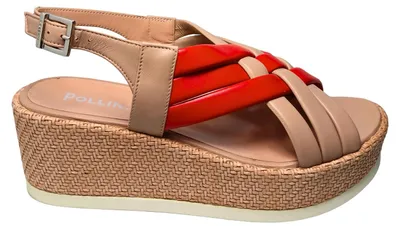 Image de Pollini SA16085G9ENAP50B, modèle pour femme, en cuir nappa multicolore
