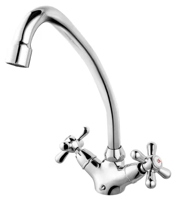Produktbild von Retro Spültischarmatur Küchenarmatur Wasserhahn Spüle Chrom