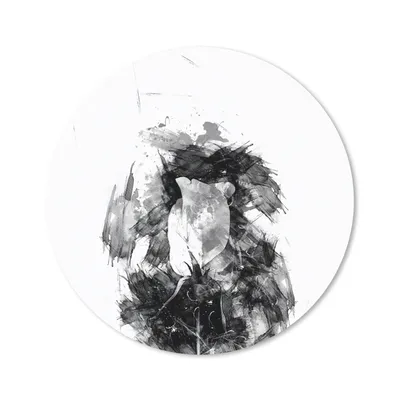 Produktbild von MuchoWow® Mauspad Mousepad Rose - Blumen - Farbe - Schwarz - Weiß 40x40 cm - Mousepads - Maus Mat - Pad - Mausunterlage - Schreibtisch Accessoires