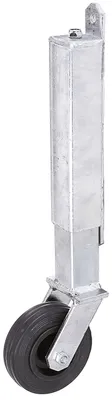 Produktbild von Alberts Torlaufrolle | für leichte Tore | bis 70 kg | zum Anschrauben | feuerverzinkt | Höhe 400 mm | Rollen-Ø 100 mm