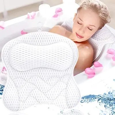 Zdjęcie produktu dla Poduszka do wanny ergonomiczna z przyssawkami na prezent relaks