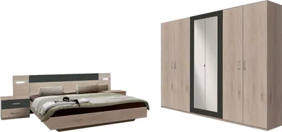Produktbild von Schlafzimmer-Set Angie komplett 4-teilig Ausführung wählbar,Schrankbreite 270cm