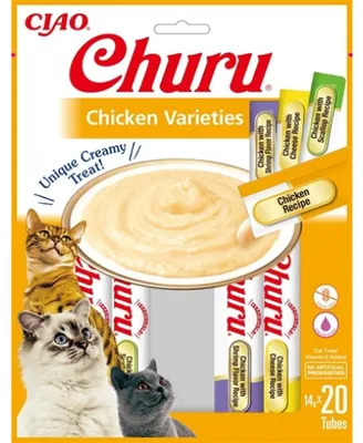 Produktbild von PADU INABA Churu Variety box Chicken - Katze behandeln - 20 x 14g