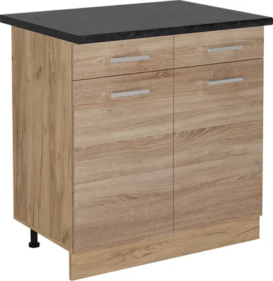 Image de Meuble cuisine Vicco R-Line Sonoma 80cm , PT Anthracite, Model 53320