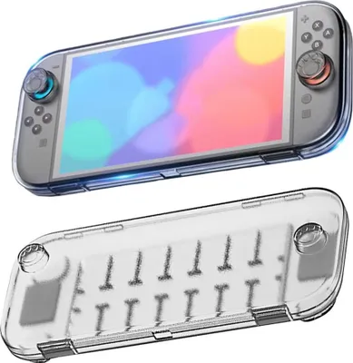 Obrázok produktu pre Pre konzolu Nintendo Switch 2 – priehľadné biele puzdro na uloženie
