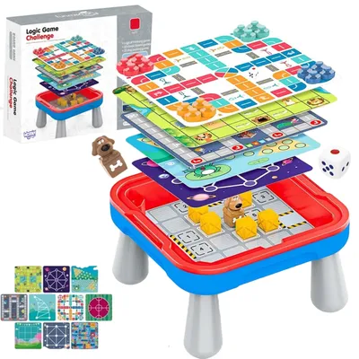 Image de WOOPIE Jeu de société logique Table 65 el. 10in1 set