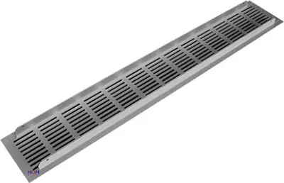 Produktbild von Lüftungsgitter LG-6008 AA - Alu F1 600 x 80 mm Stegblech Zuluft Abluft Türgitter