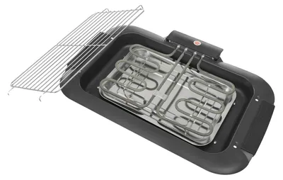 Immagine prodotto di Grill elettrico, temperatura regolabile, superficie antiaderente, nero