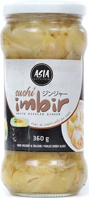 Produktbild von Marinierter weißer Ingwer 360g - Asia Kitchen