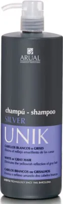 Produktbild von Arual 8436012782443, 1000 ml, Shampoo, Professionell, Frauen, Gefärbtes Haar, Blond, Silber, Weiß