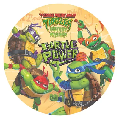 Produktbild von dekora - Teenage Mutant Ninja Turtles Essbare Oblate Tortendeko 20 cm
