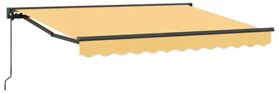 Productafbeelding van vidaXL Handmatig uitschuifbare zonnescherm, beige, 4,5 x 3,5 meter
