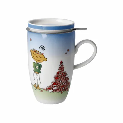 Produktbild von Goebel Der kleine Yogi Für Dich gesammelt Teetasse mit Deckel und Sieb