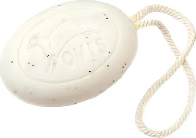 Produktbild von Ovis Schafmilchseife für Männer mit Kordel, 100% Bio, für die tägliche Dusche, oval, 200 g